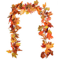 11.8-Ft Maple Leaf Fall Garland — Autumn Decor