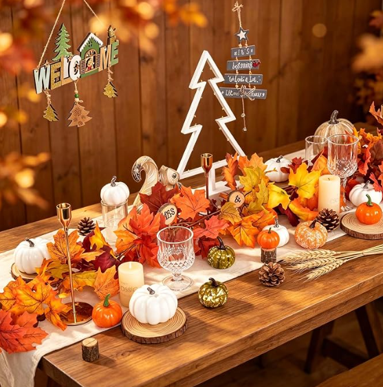 11.8-Ft Maple Leaf Fall Garland — Autumn Decor