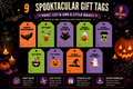Playful Halloween Gift Tags – Colorful Collection – Printable & Editable