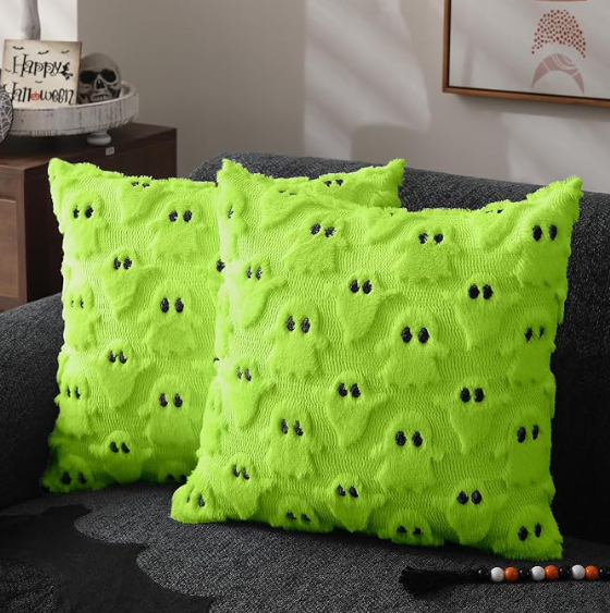 Ghost Halloween Throw Pillow