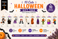 10 Cute Halloween Characters Gift Tags – Printable & Editable