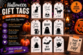 Black & White Halloween Gift Tags – Spooky Collection – Printable & Editable
