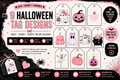 Pink Halloween Gift Tags – Cute & Spooky Collection – Printable & Editable