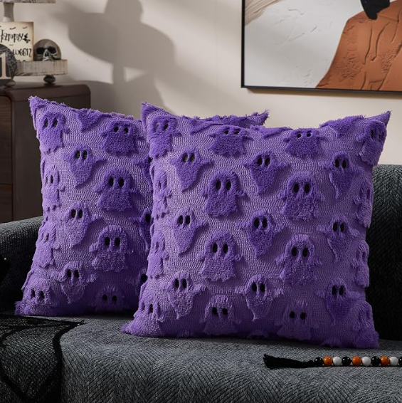 Ghost Halloween Throw Pillow
