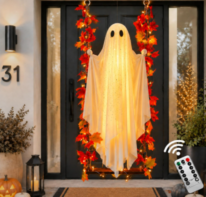 Solar Hanging Swing Ghost