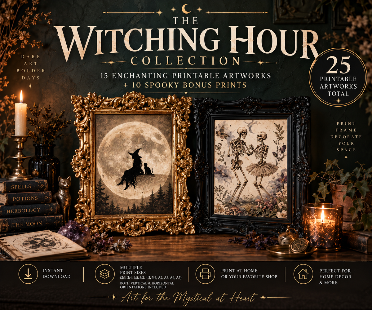 The Witching Hour Collection | 30 Gothic & Witchy Art Prints