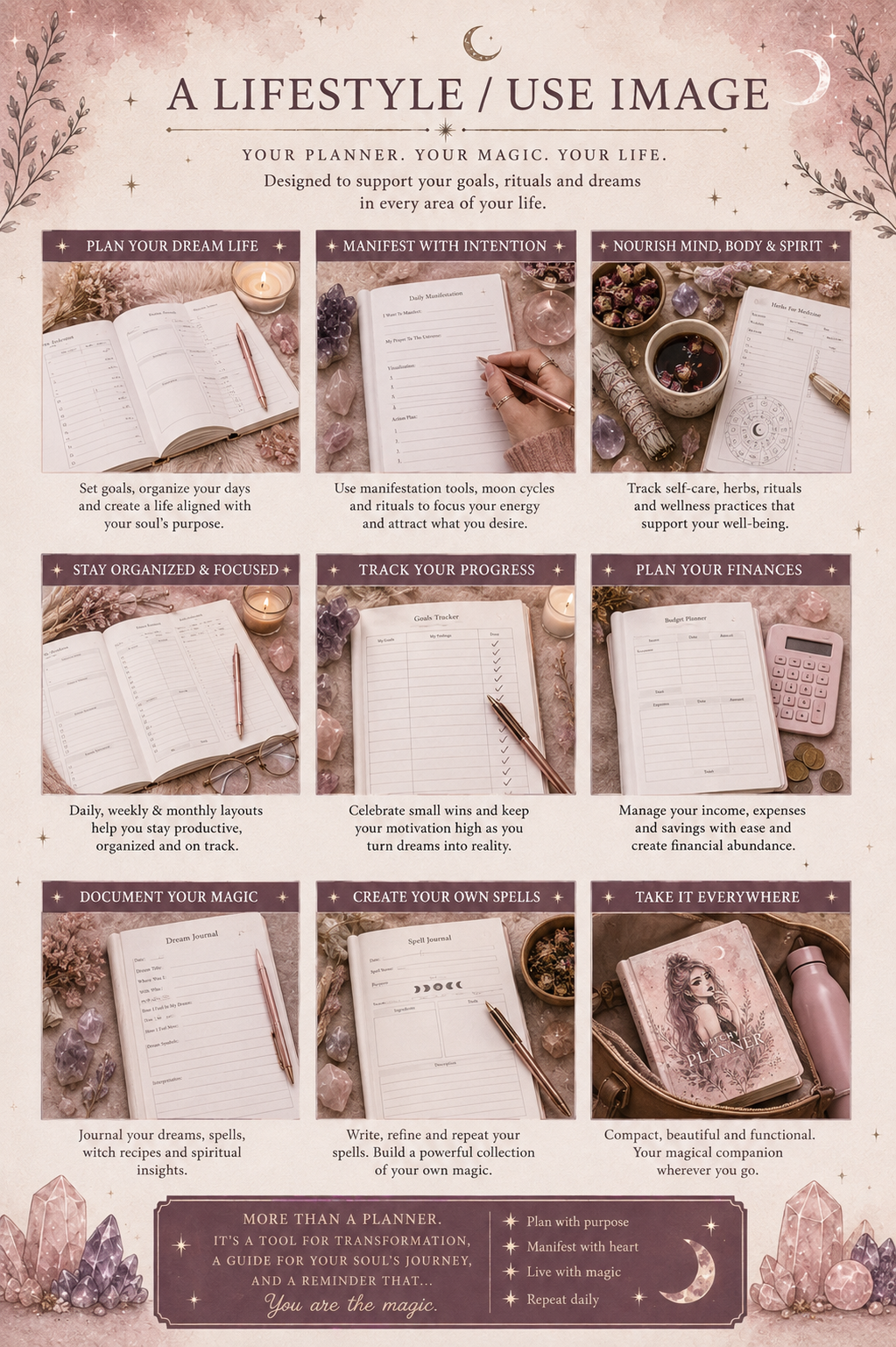 Witchy Planner | Digital Grimoire & Daily Planner for Modern Witches