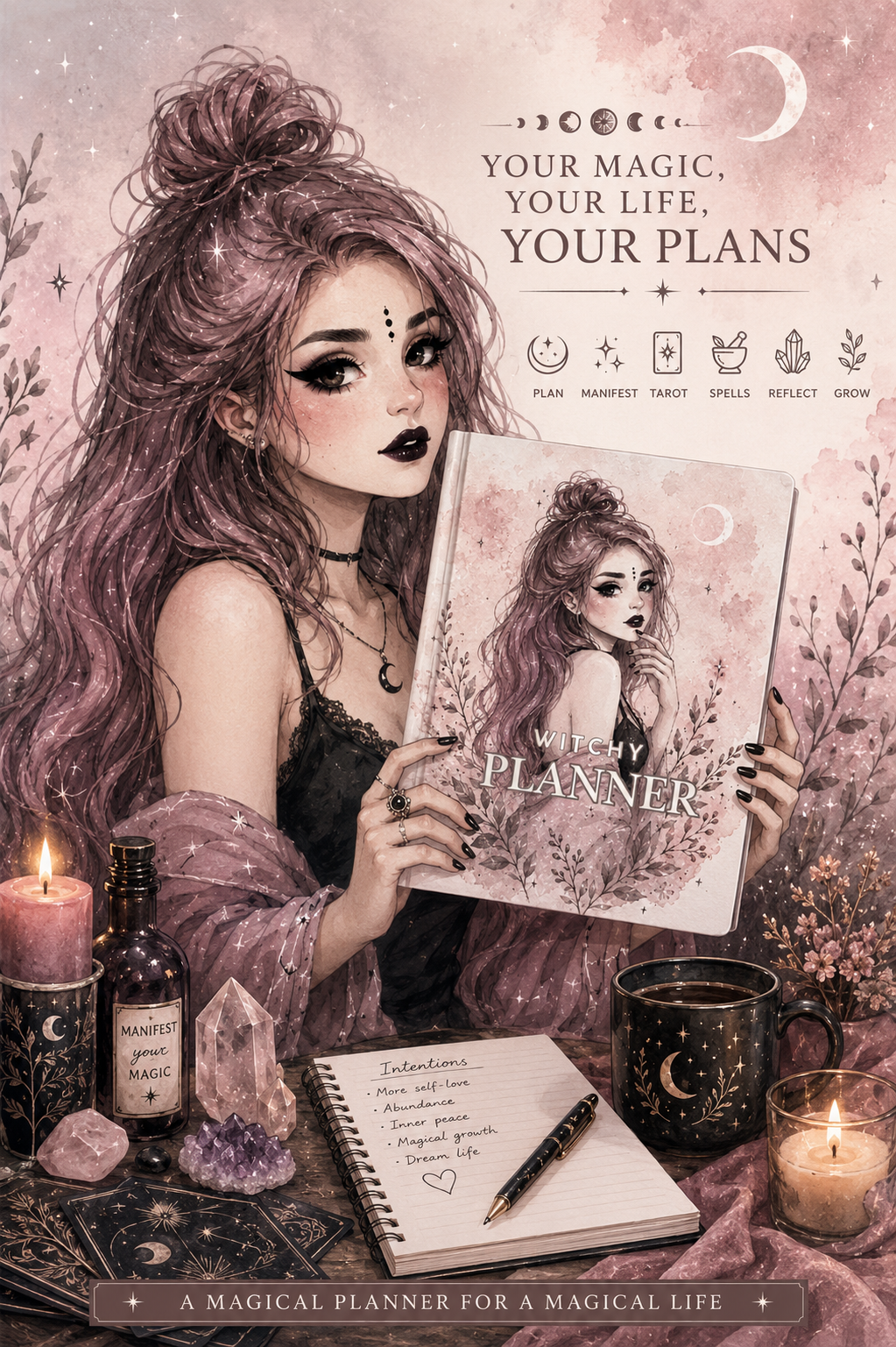 Witchy Planner | Digital Grimoire & Daily Planner for Modern Witches