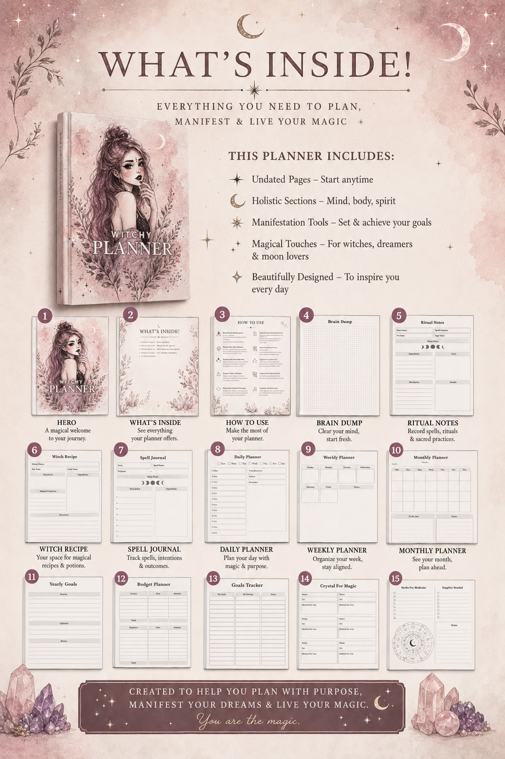 Witchy Planner | Digital Grimoire & Daily Planner for Modern Witches